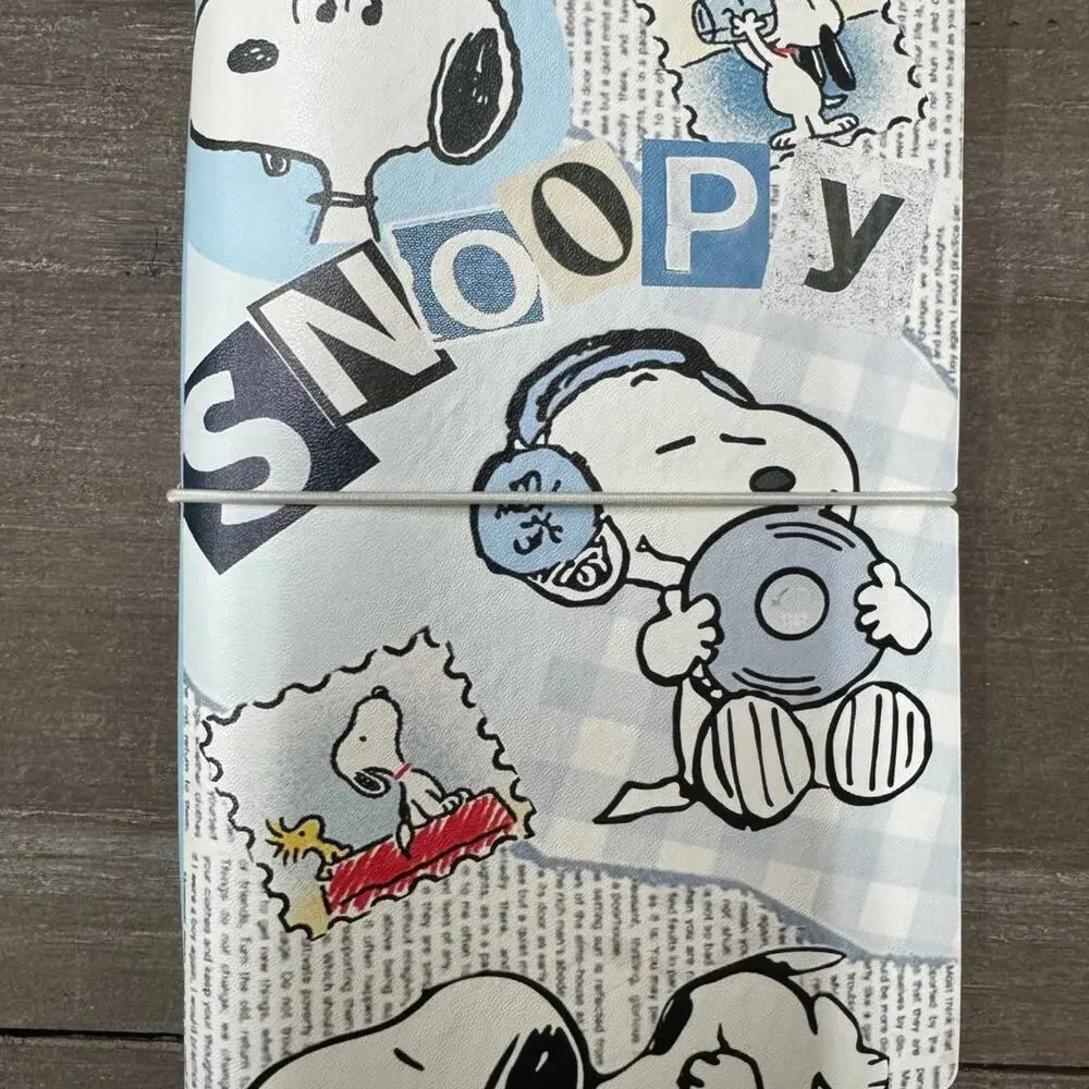 Clearance! Peanuts Snoopy A6 6 Ring Soft Binder, & Paper